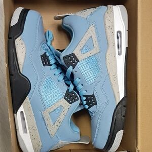 Jordan Blue and Gray Men's Shoes